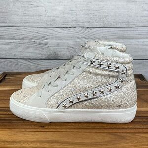 vintage havana high top sneakers glitter